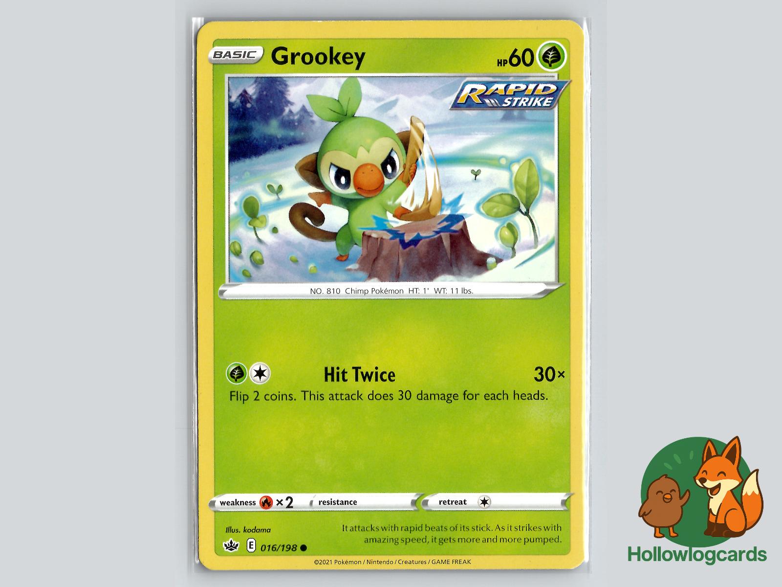 Grookey (016/198) - Chilling Reign Pokémon Card