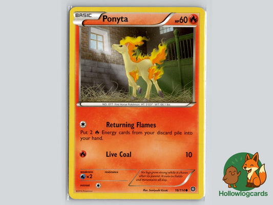 Ponyta (16/114) - Steam Siege Pokémon Card