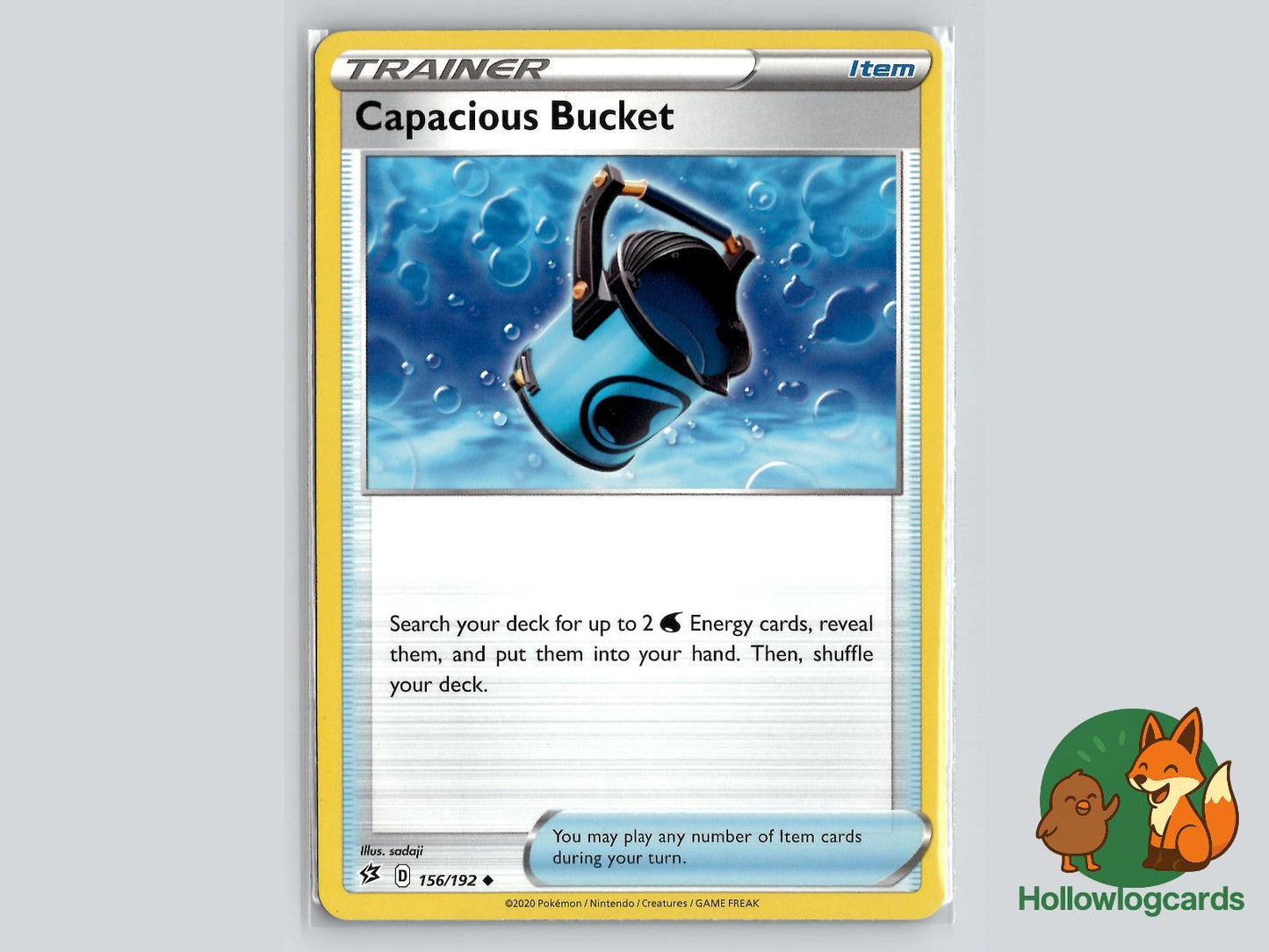 Capacious Bucket (156/192) - Rebel Clash Pokémon Card
