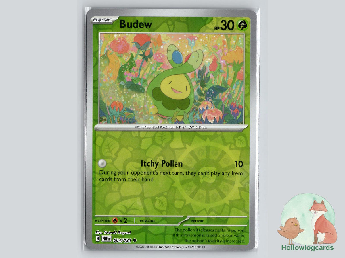Budew (004/131) - Prismatic Evolutions Pokémon Card