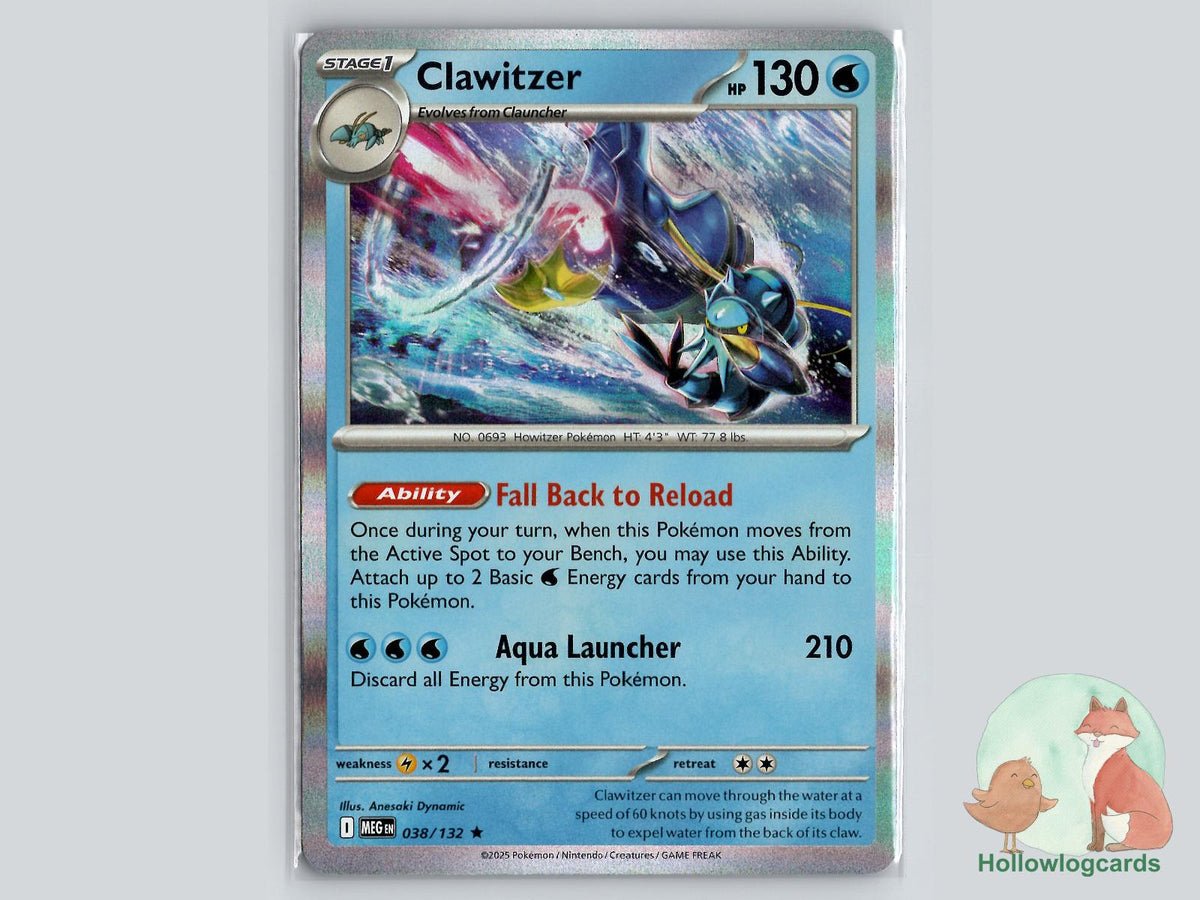 Clawitzer (038/132) - Mega Evolution Pokémon Card