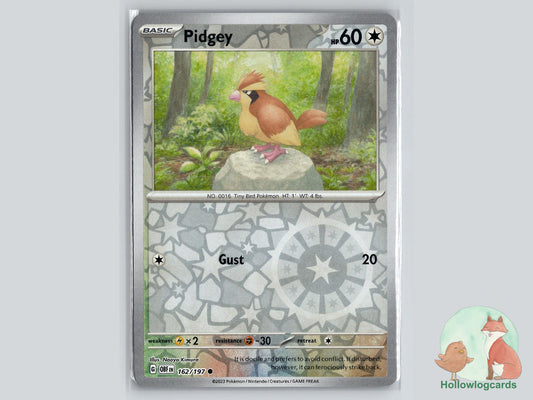 Pidgey (162/197) - Obsidian Flames Pokémon Card