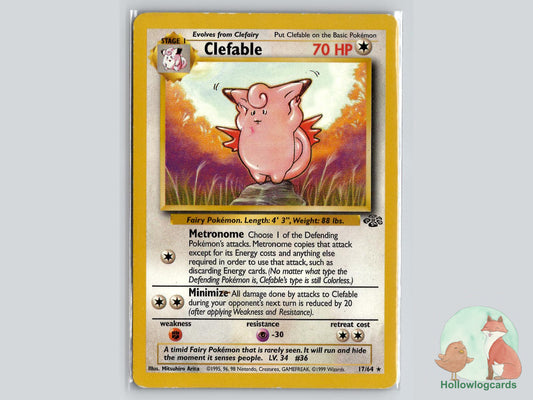 Clefable (17/64) - Jungle Pokémon Card