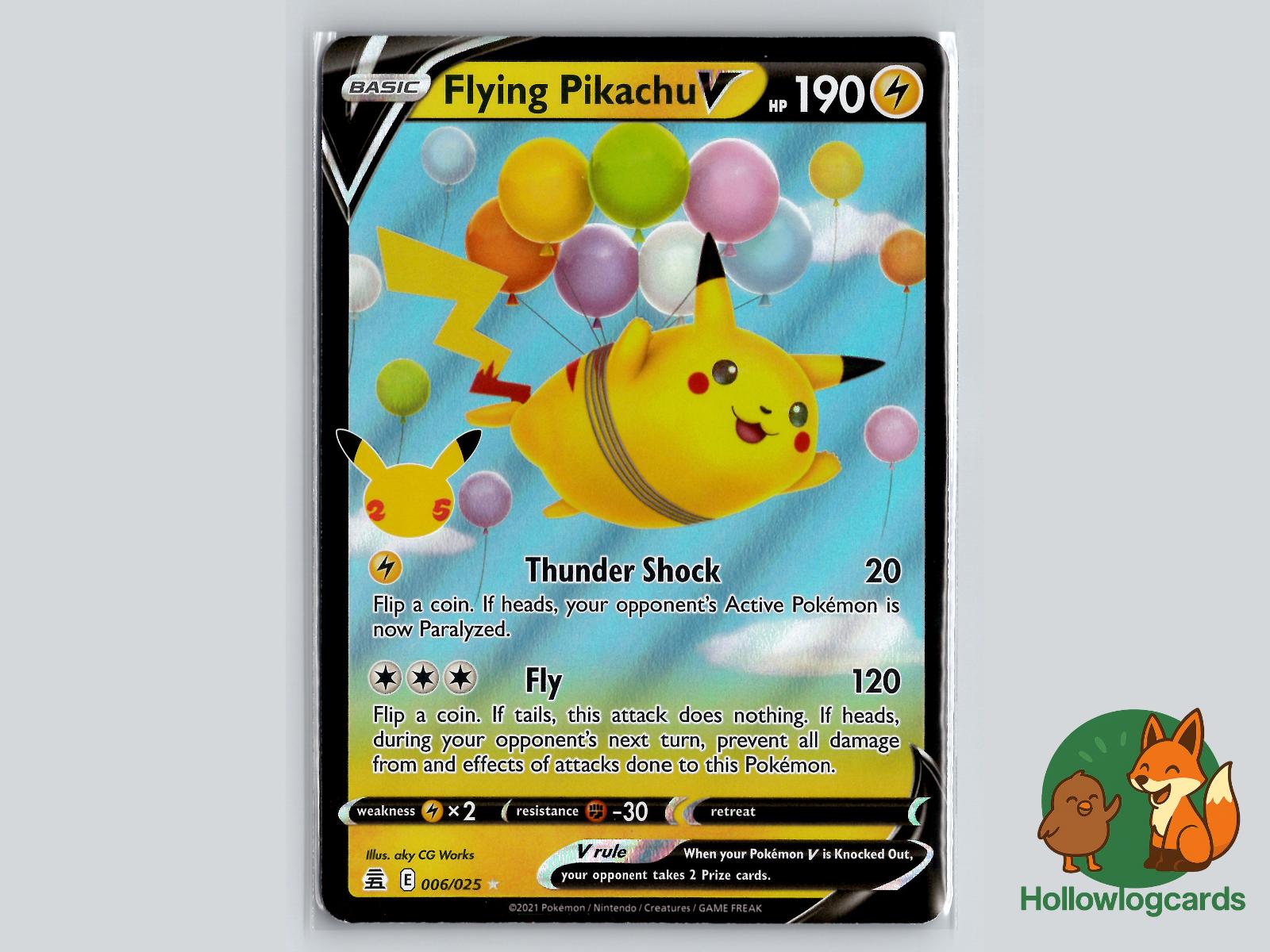 Flying Pikachu V (006/025) - Celebrations Pokémon Card
