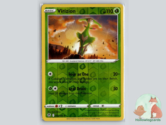 Virizion (014/195) - Silver Tempest Pokémon Card