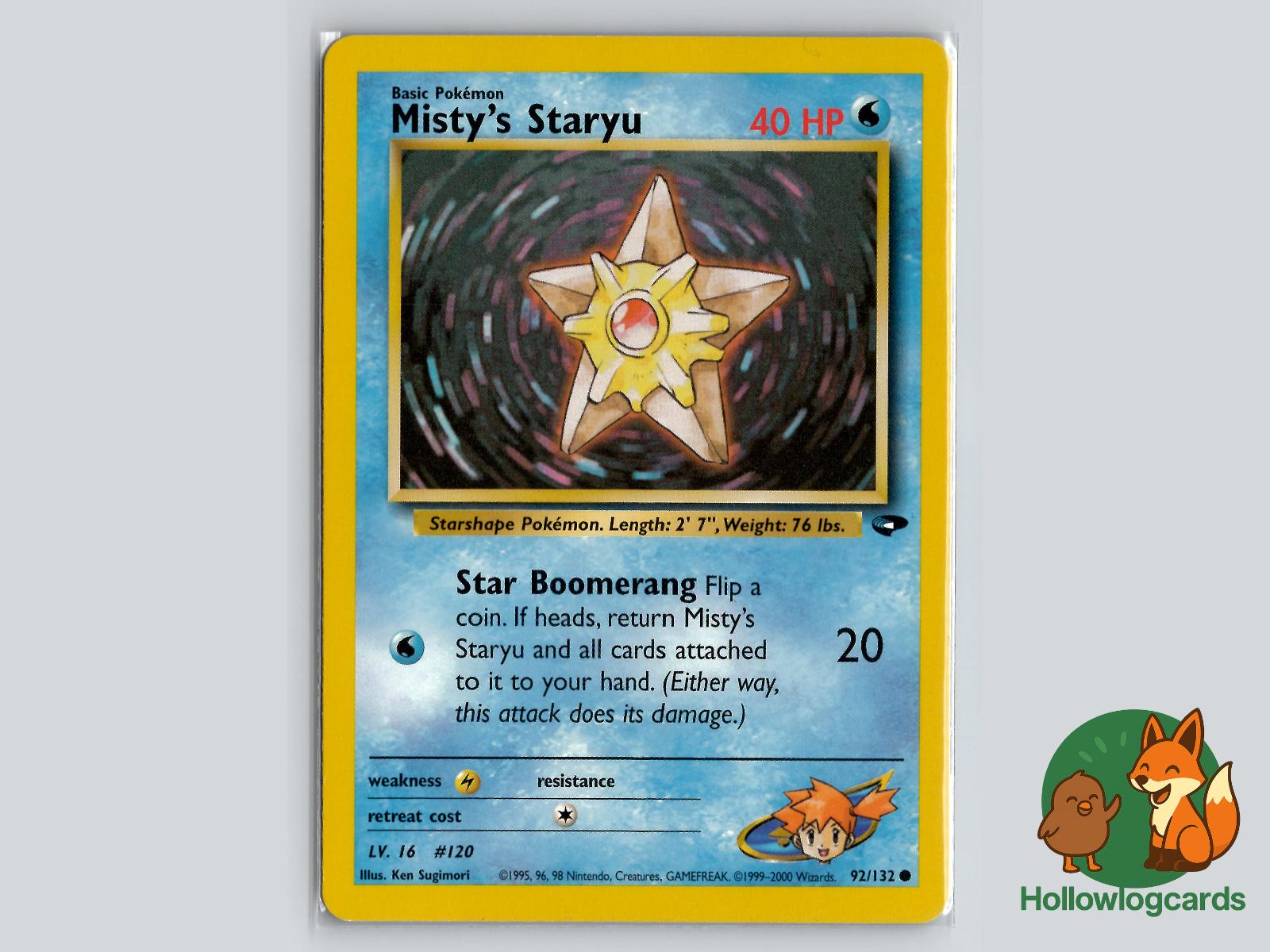 Misty's Staryu (92/132) - Gym Challenge Pokémon Card