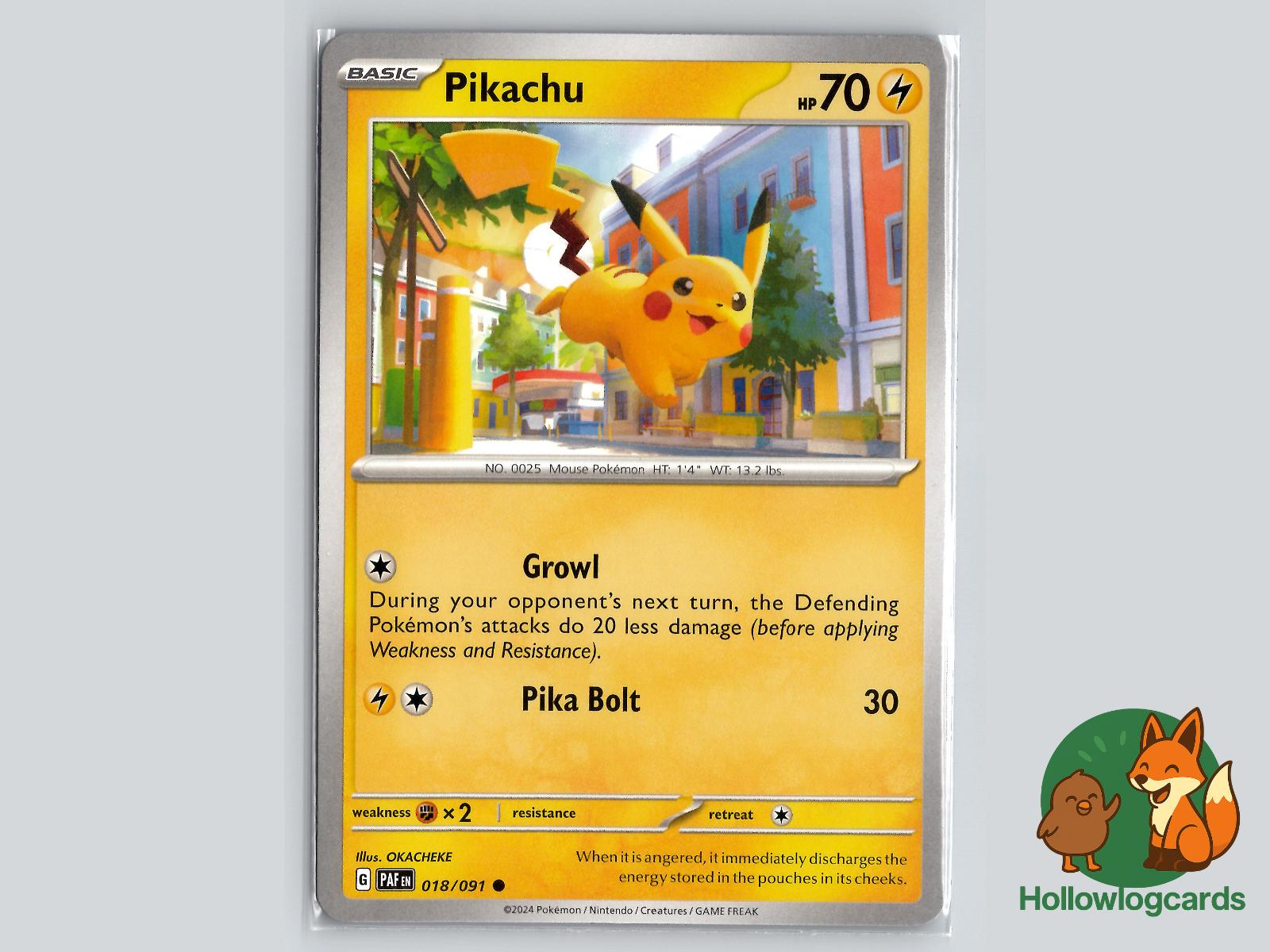 Pikachu (018/091) - Paldean Fates Pokémon Card