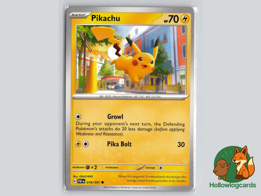 Pikachu (018/091) - Paldean Fates Pokémon Card
