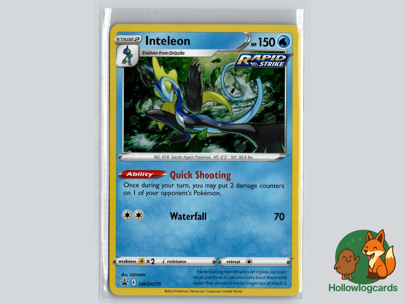 Inteleon (SWSH279) - Sword & Shield Pokémon Card