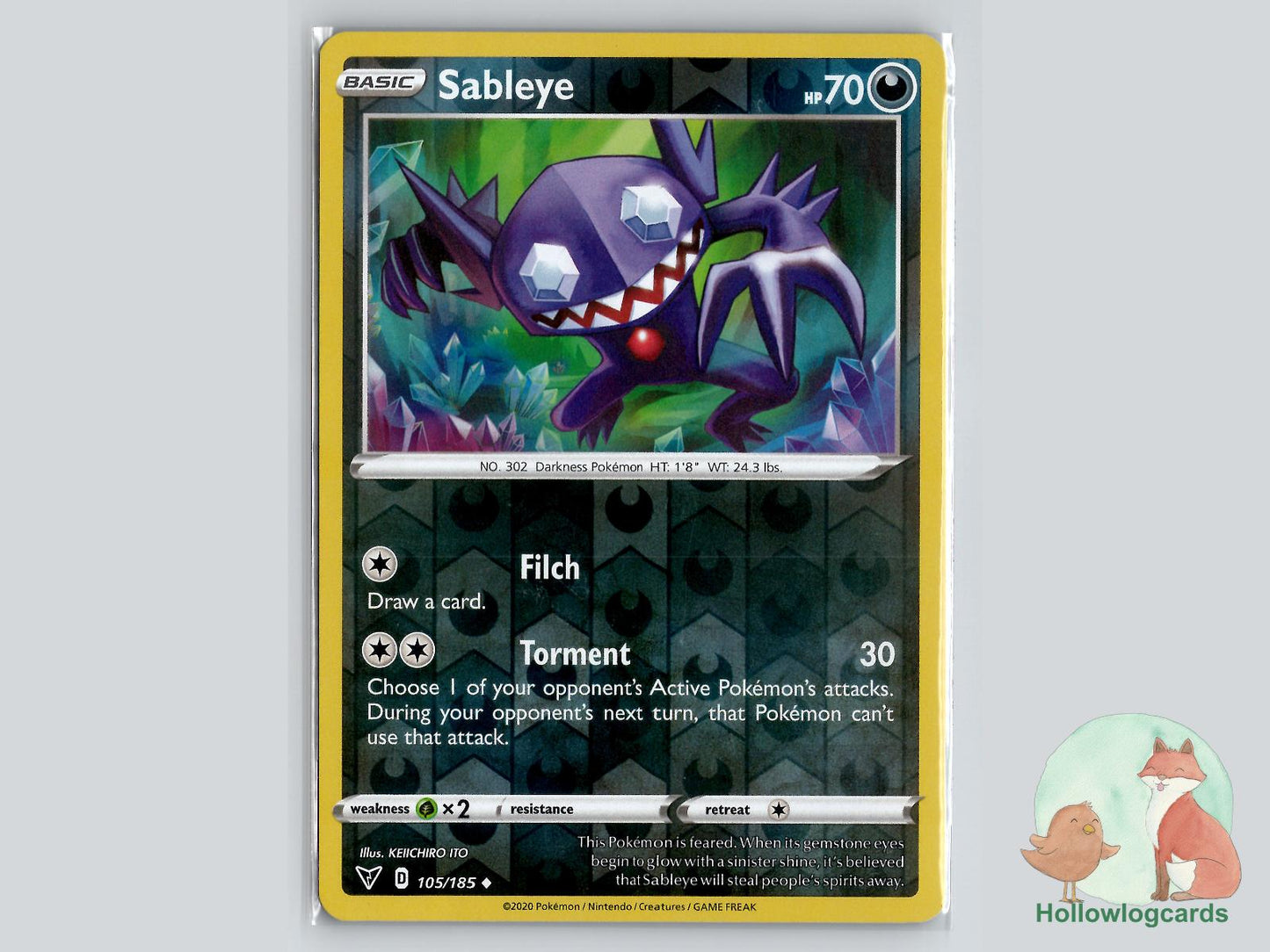 Sableye (105/185) - Vivid Voltage Pokémon Card