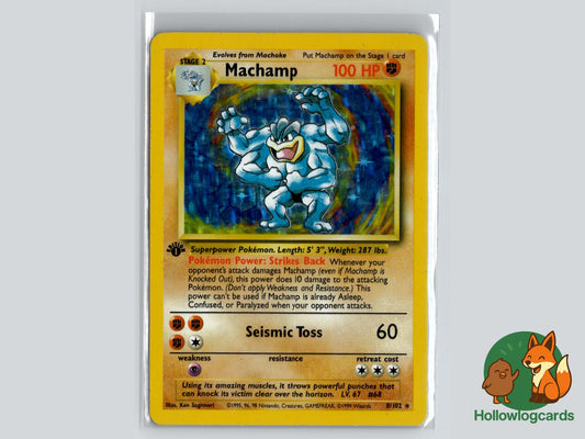 1st Edition Machamp (8/102) - Deck Exclusives Pokémon Card