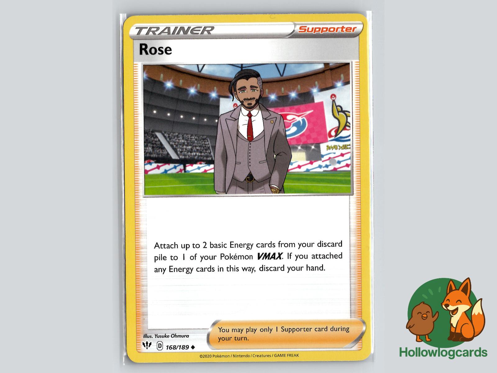 Rose (168/189) - Darkness Ablaze Pokémon Card