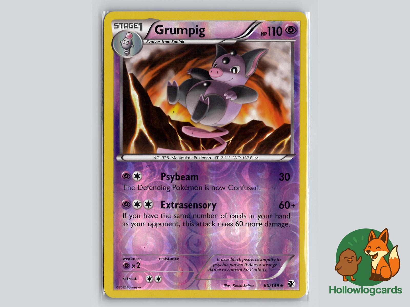 Grumpig (60/149) - Boundaries Crossed Pokémon Card