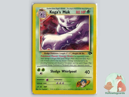 Koga's Muk (26/132) - Gym Challenge Pokémon Card