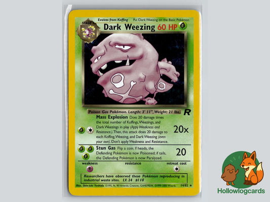 Dark Weezing (14/82) - Team Rocket Pokémon Card