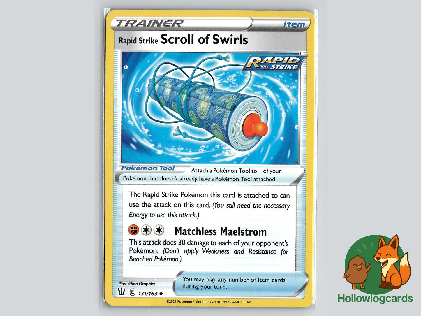 Rapid Strike Scroll of Swirls (131/163) - Battle Styles Pokémon Card