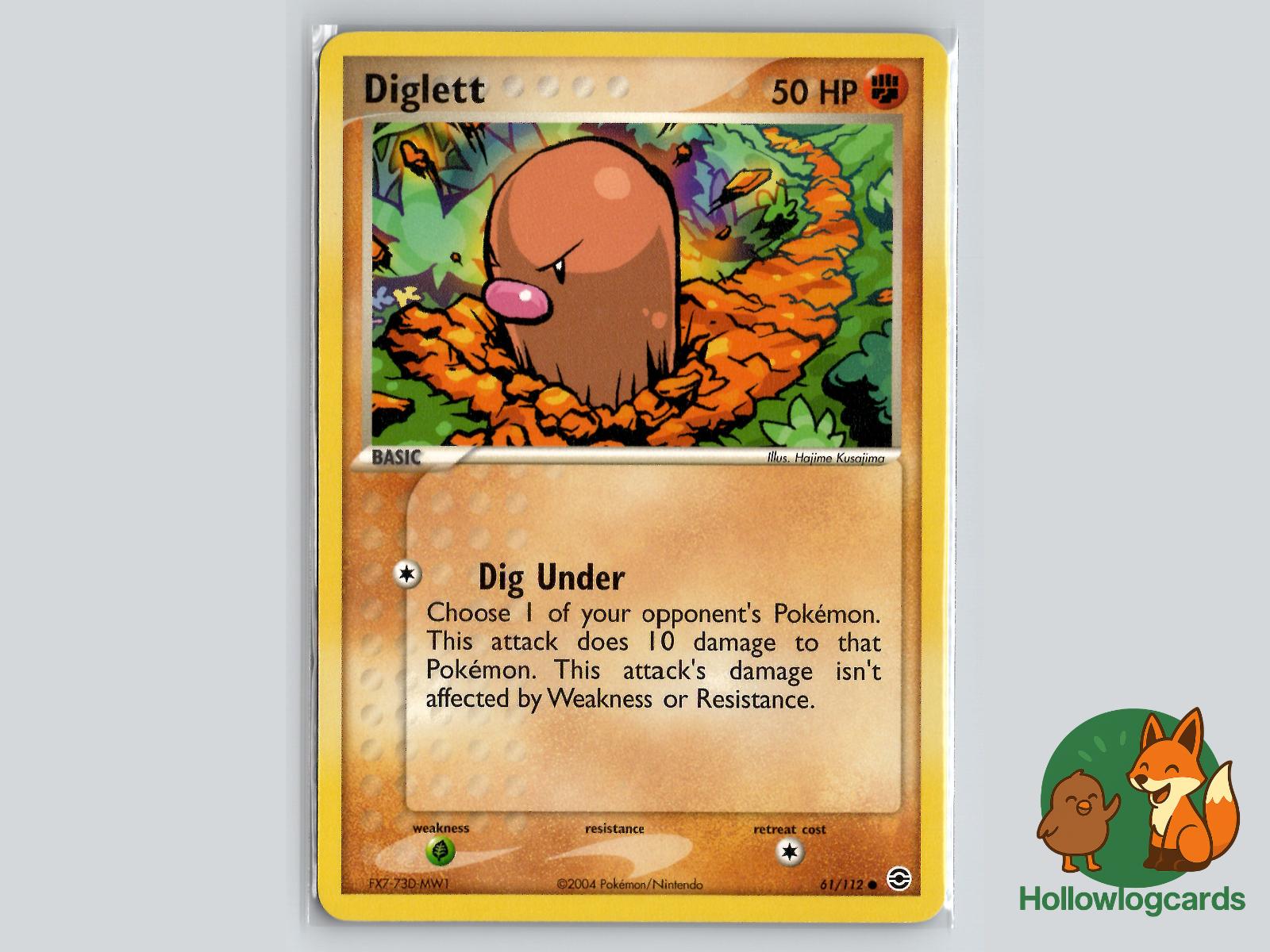 Diglett (61/112) - FireRed & LeafGreen Pokémon Card