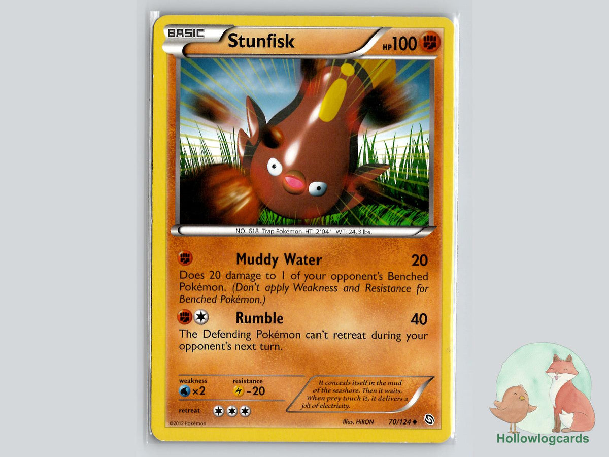 Stunfisk (70/124) - Dragons Exalted Pokémon Card