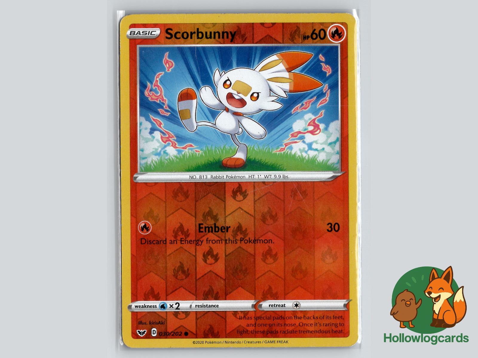 Scorbunny (030/202) - Sword & Shield Pokémon Card