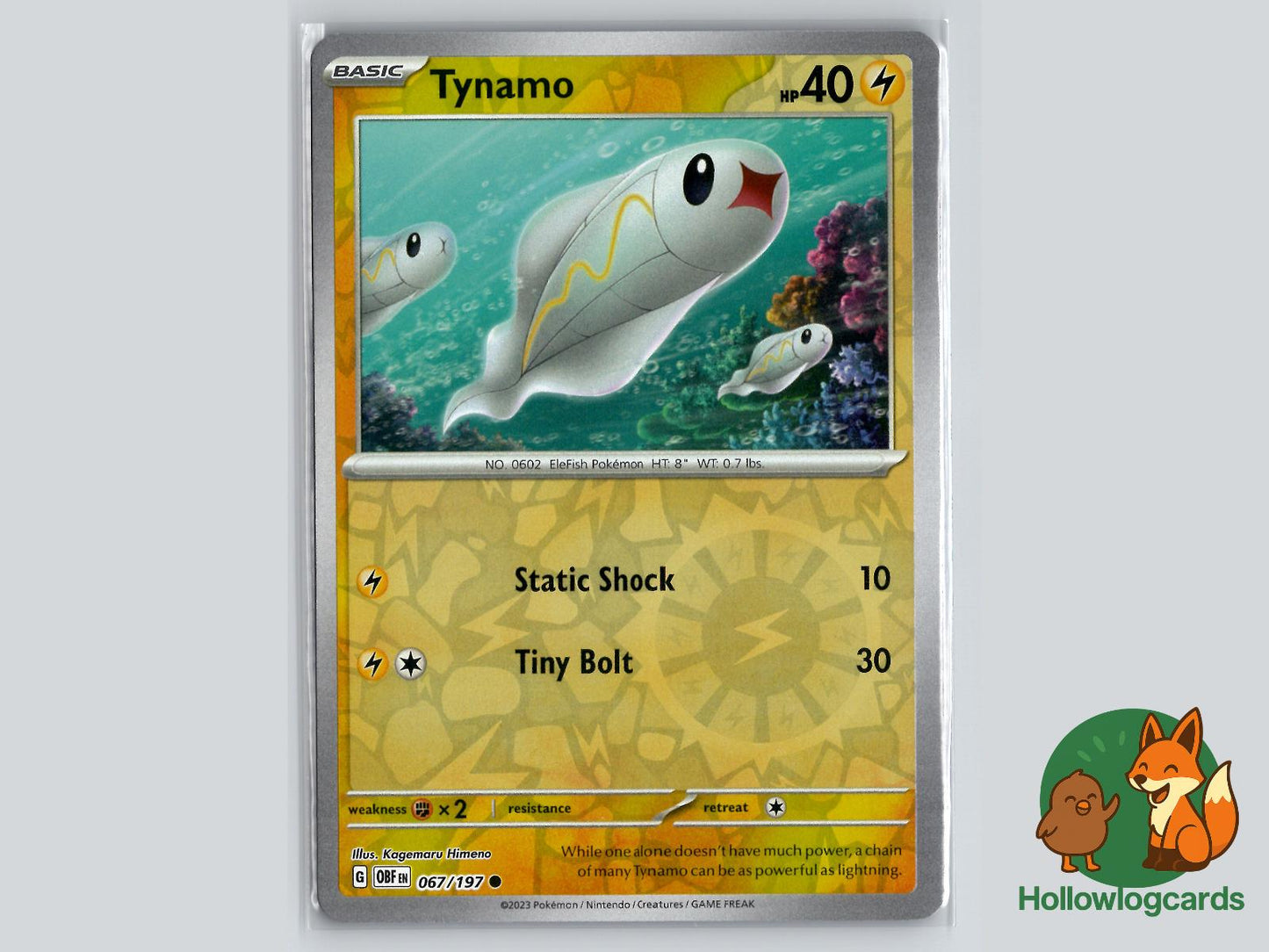 Tynamo (067/197) - Obsidian Flames Pokémon Card