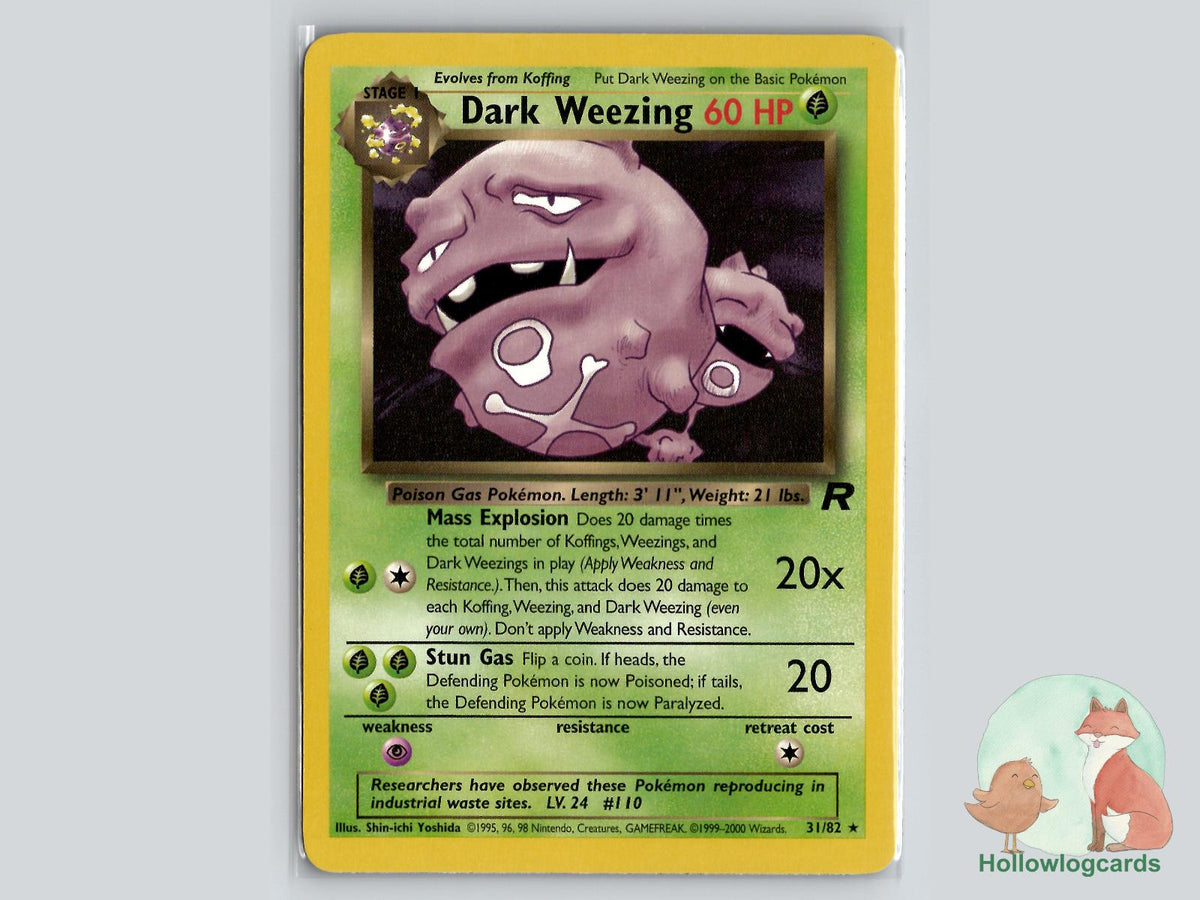 Dark Weezing (31/82) - Team Rocket Pokémon Card