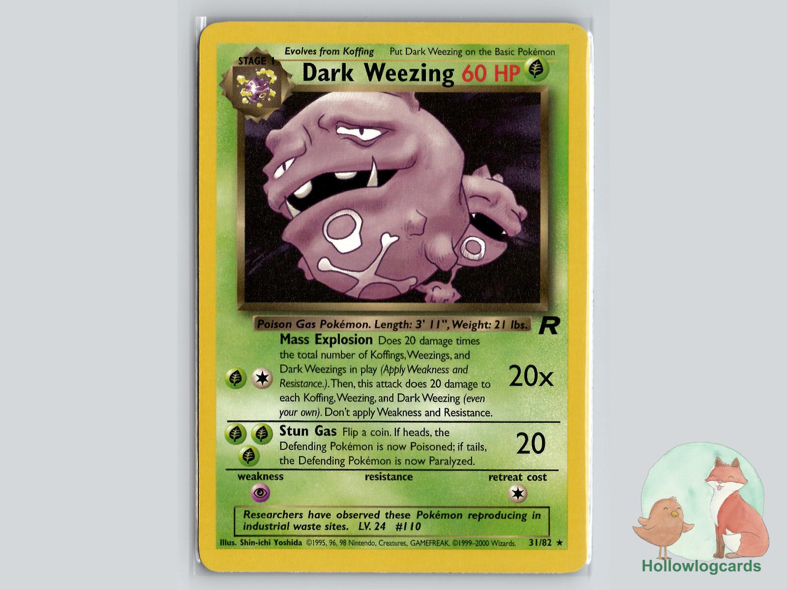 Dark Weezing (31/82) - Team Rocket Pokémon Card