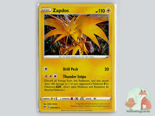Zapdos (048/185) Pokémon Card