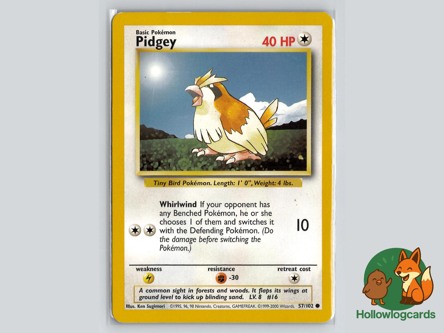 Pidgey (57/102) - Base Pokémon Card