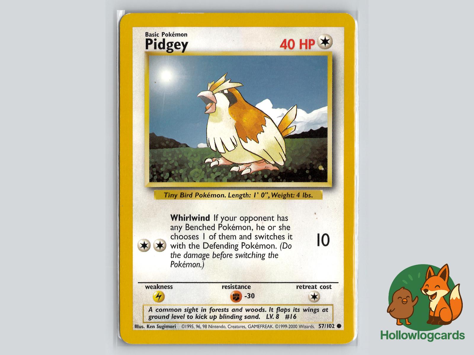 Pidgey (57/102) - Base Pokémon Card