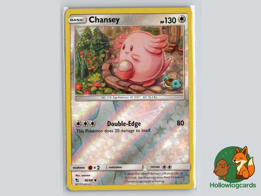 Chansey (46/68) - Hidden Fates Pokémon Card