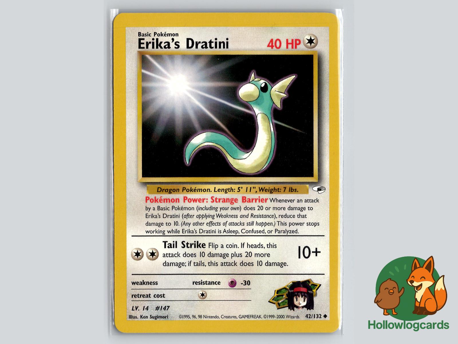 Erika's Dratini (42/132) - Gym Heroes Pokémon Card