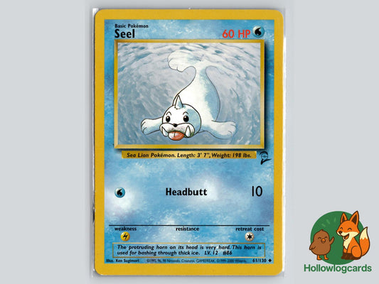 Seel (61/130) - Base Set 2 Pokémon Card