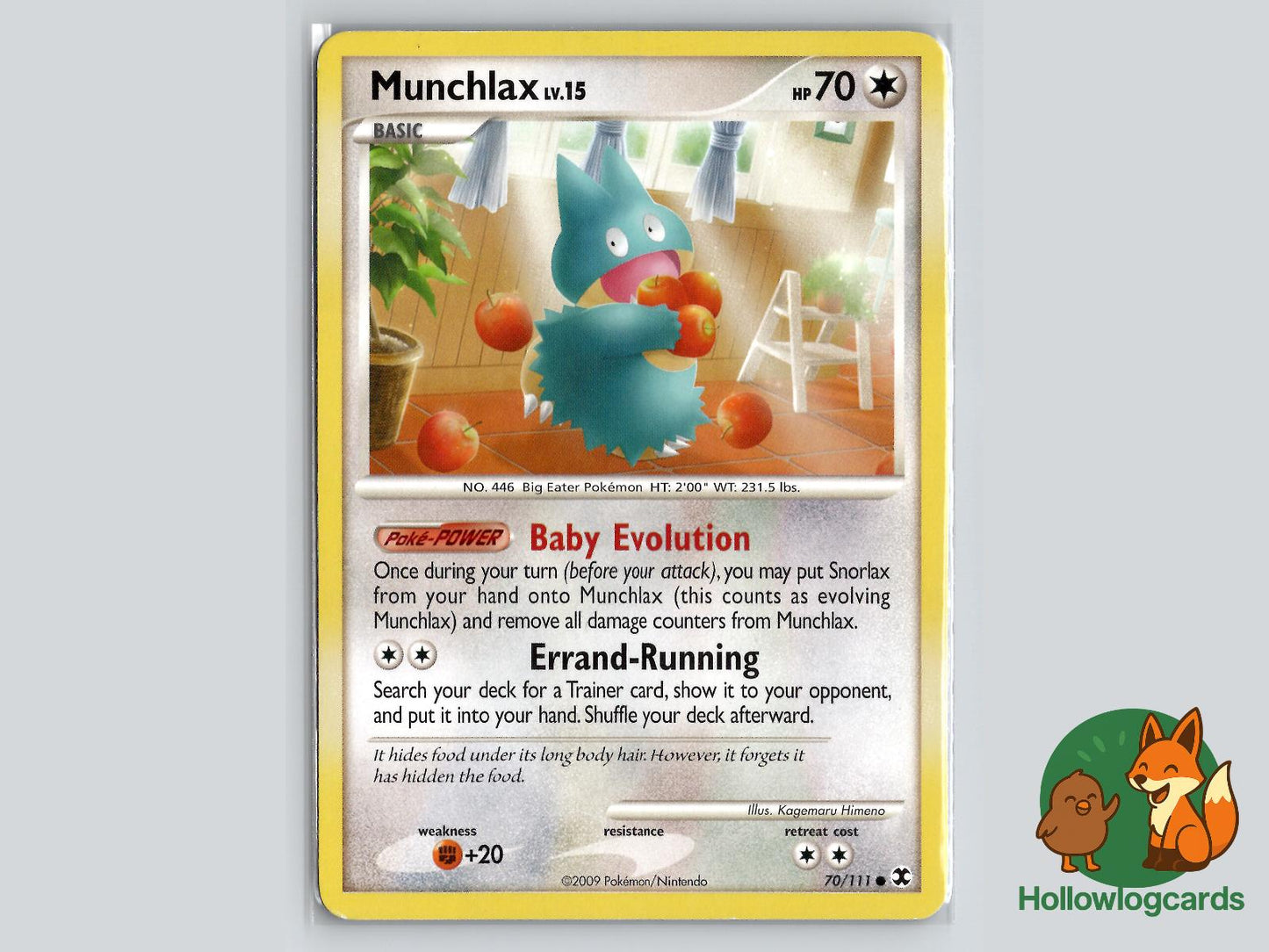 Munchlax (70/111) - Rising Rivals Pokémon Card