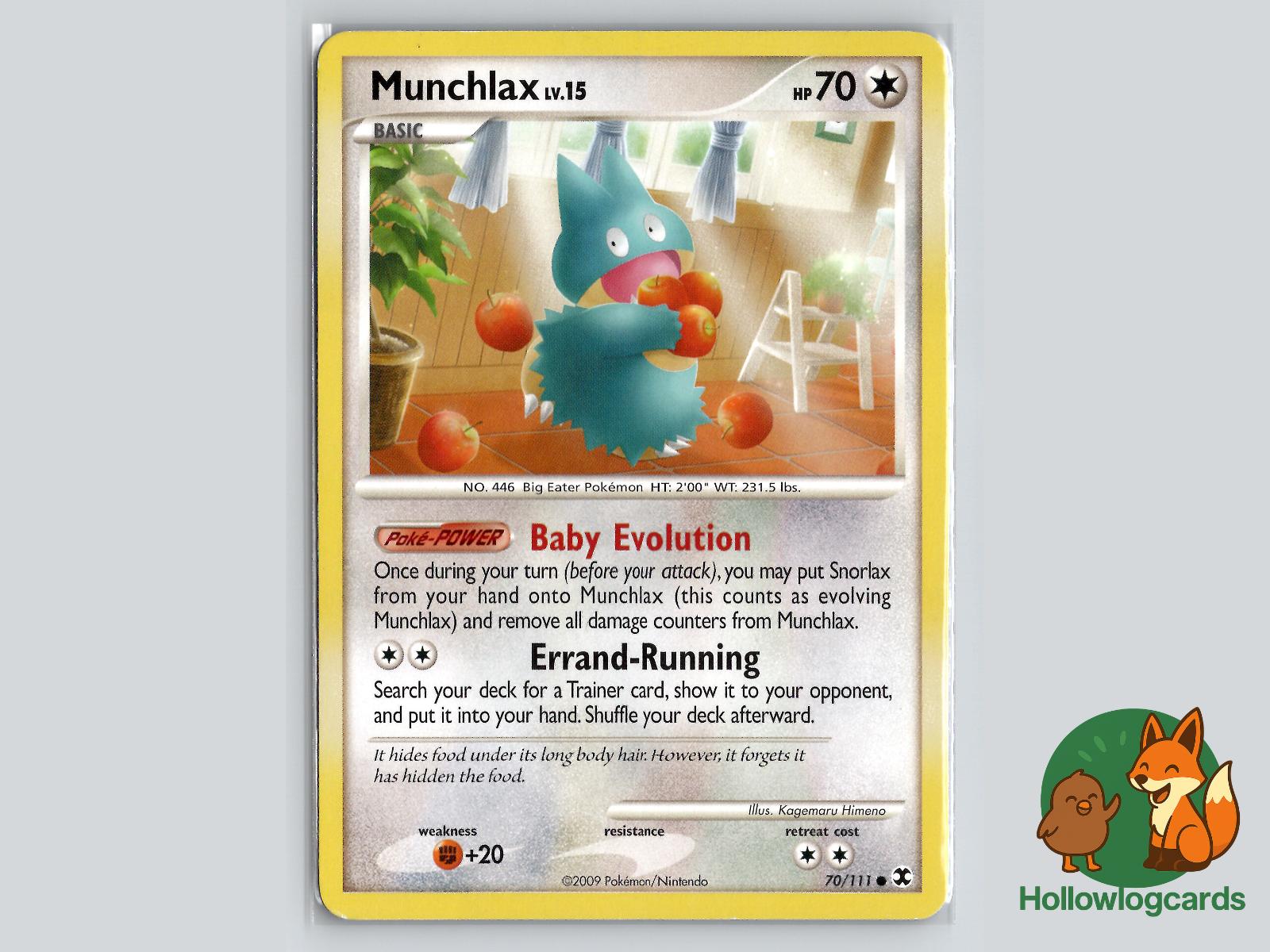 Munchlax (70/111) - Rising Rivals Pokémon Card