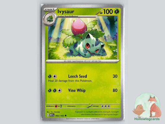 Ivysaur (002/165) - 151 Pokémon Card