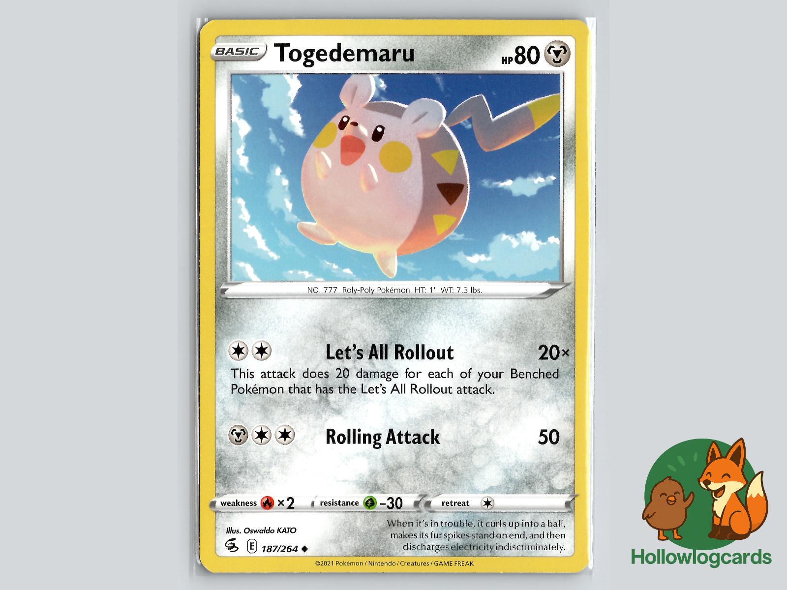 Togedemaru (187/264) - Fusion Strike Pokémon Card