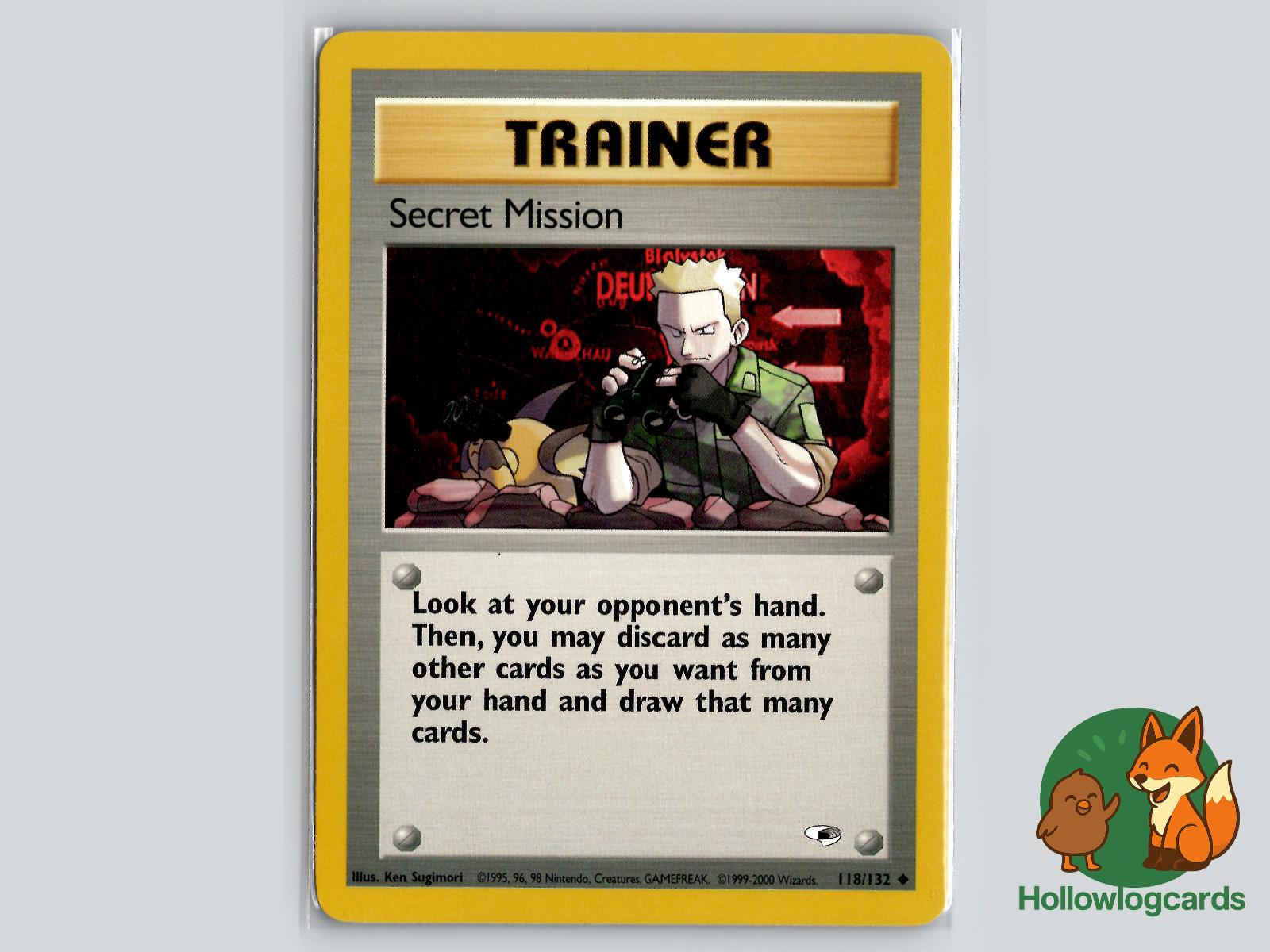 Secret Mission (118/132) - Gym Heroes Pokémon Card