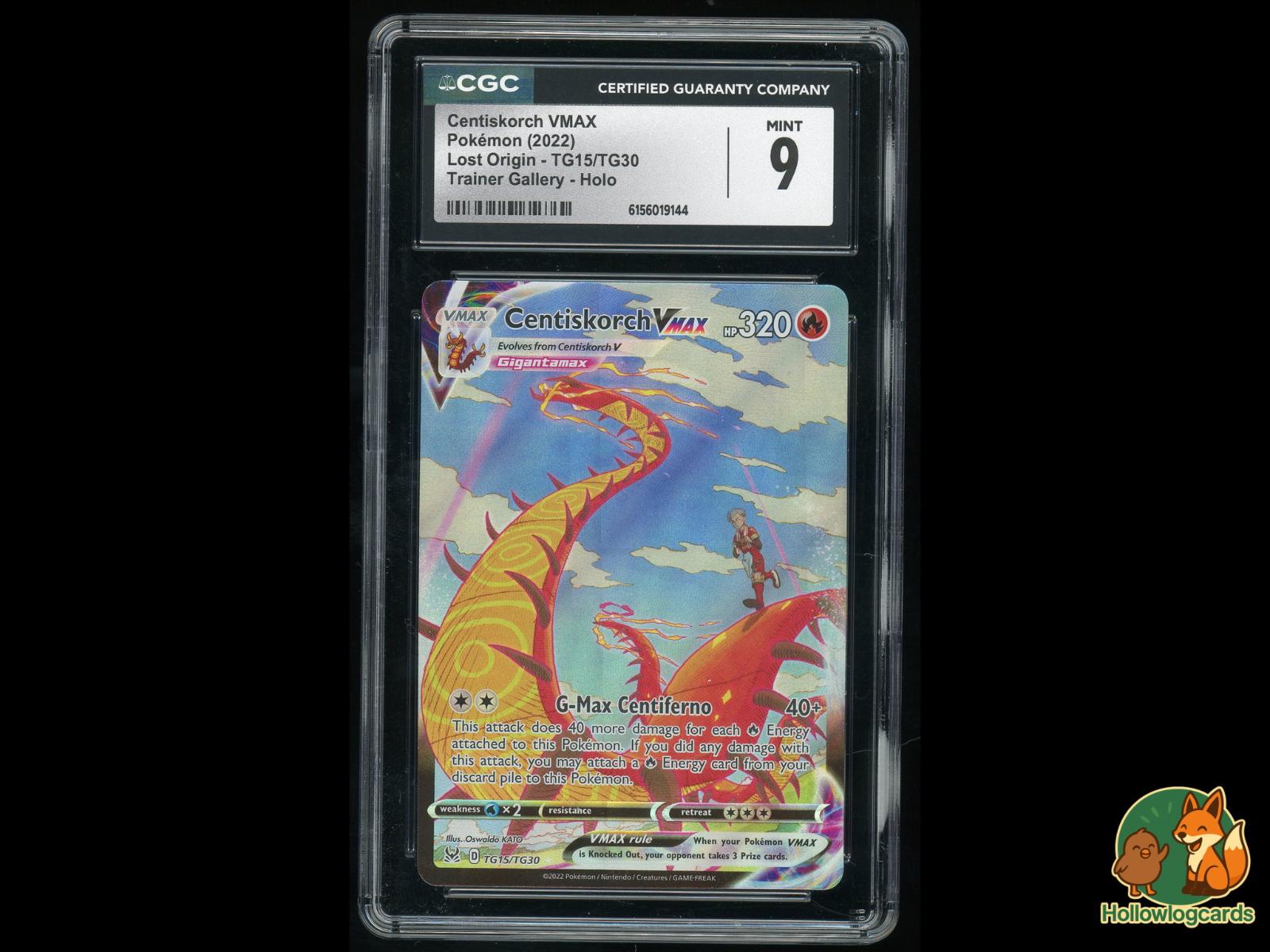 Graded Centiskorch Vmax (TG15/TG30) Pokémon Card