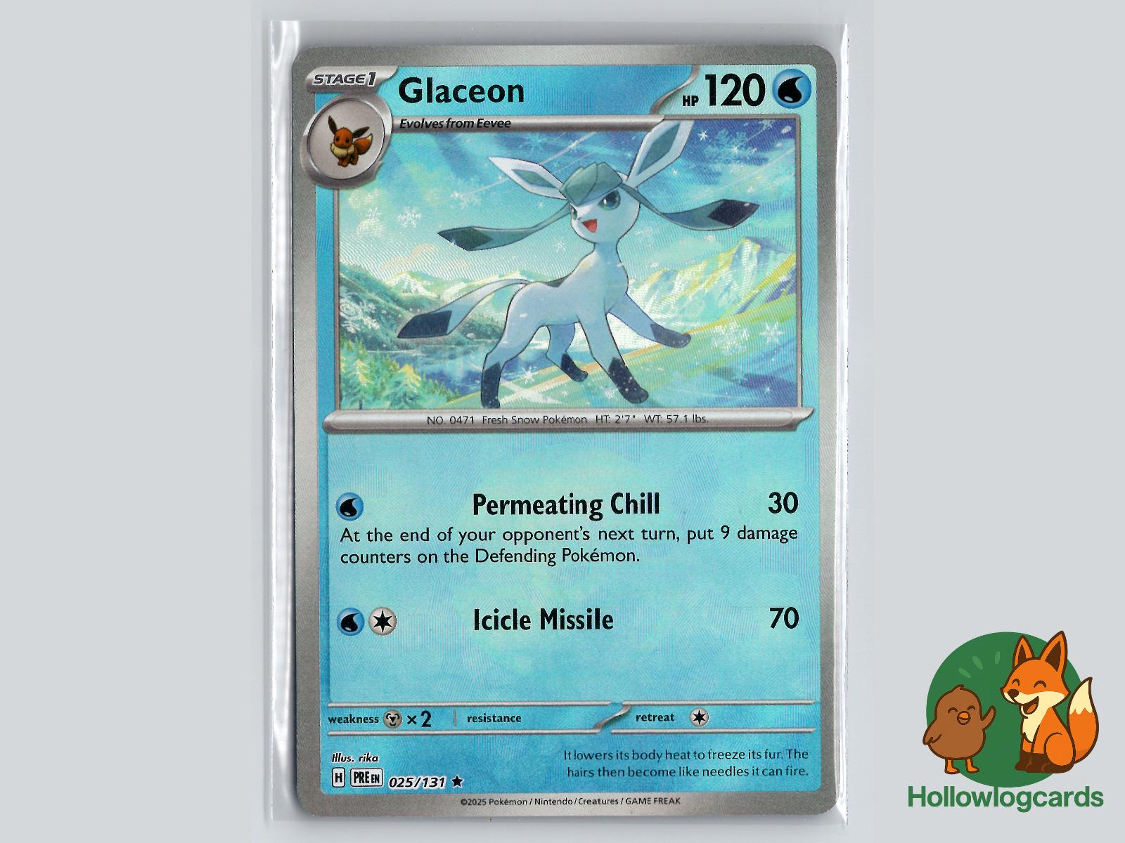 Glaceon (025/131) - Prismatic Evolutions Pokémon Card