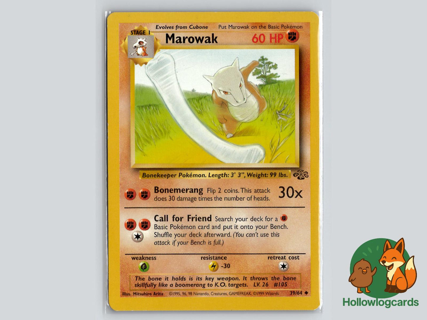Marowak (39/64) - Jungle Pokémon Card