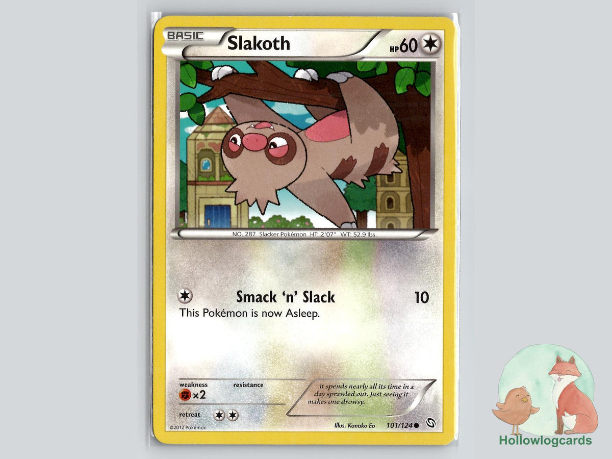 Slakoth (101/124) - Dragons Exalted Pokémon Card