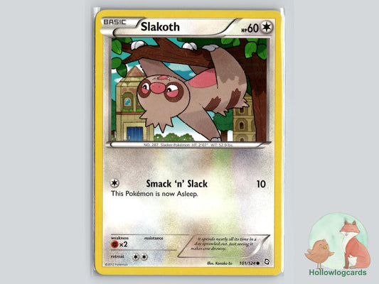 Slakoth (101/124) - Dragons Exalted Pokémon Card
