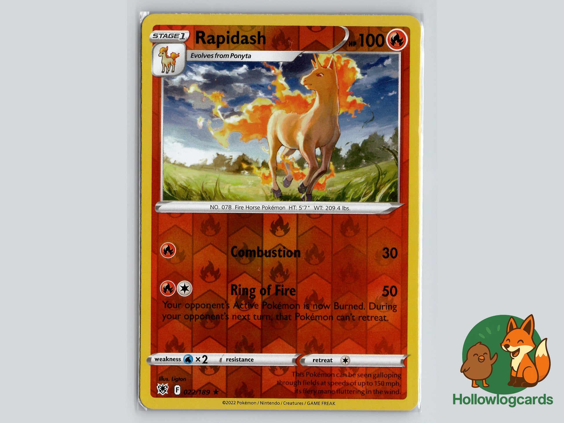 Image of Rapidash Astral Radiance (ASR) #022
