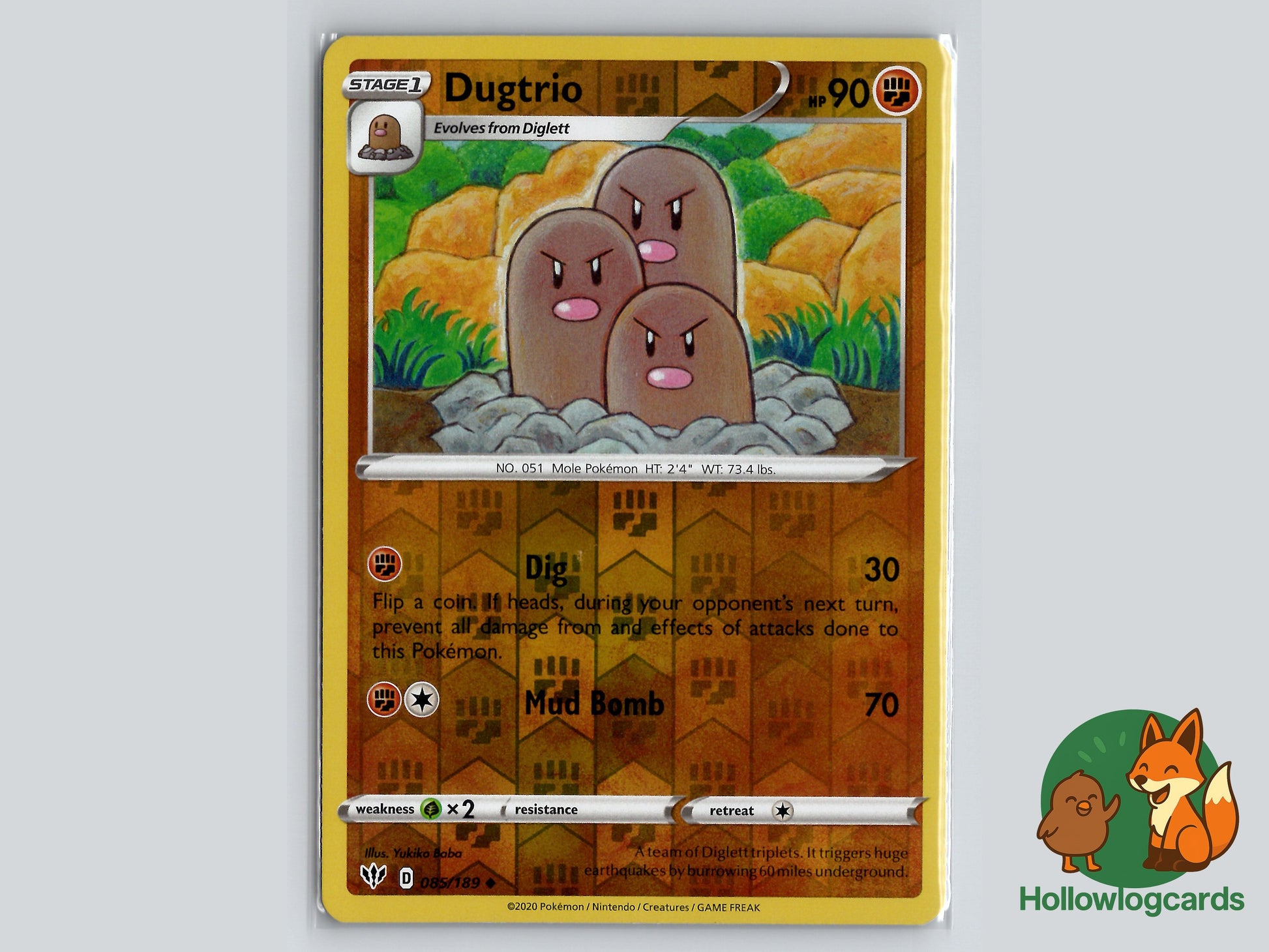 Image of Dugtrio Darkness Ablaze (DAA) #085