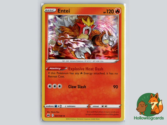 Image of Entei Crown Zenith (CRZ) #021