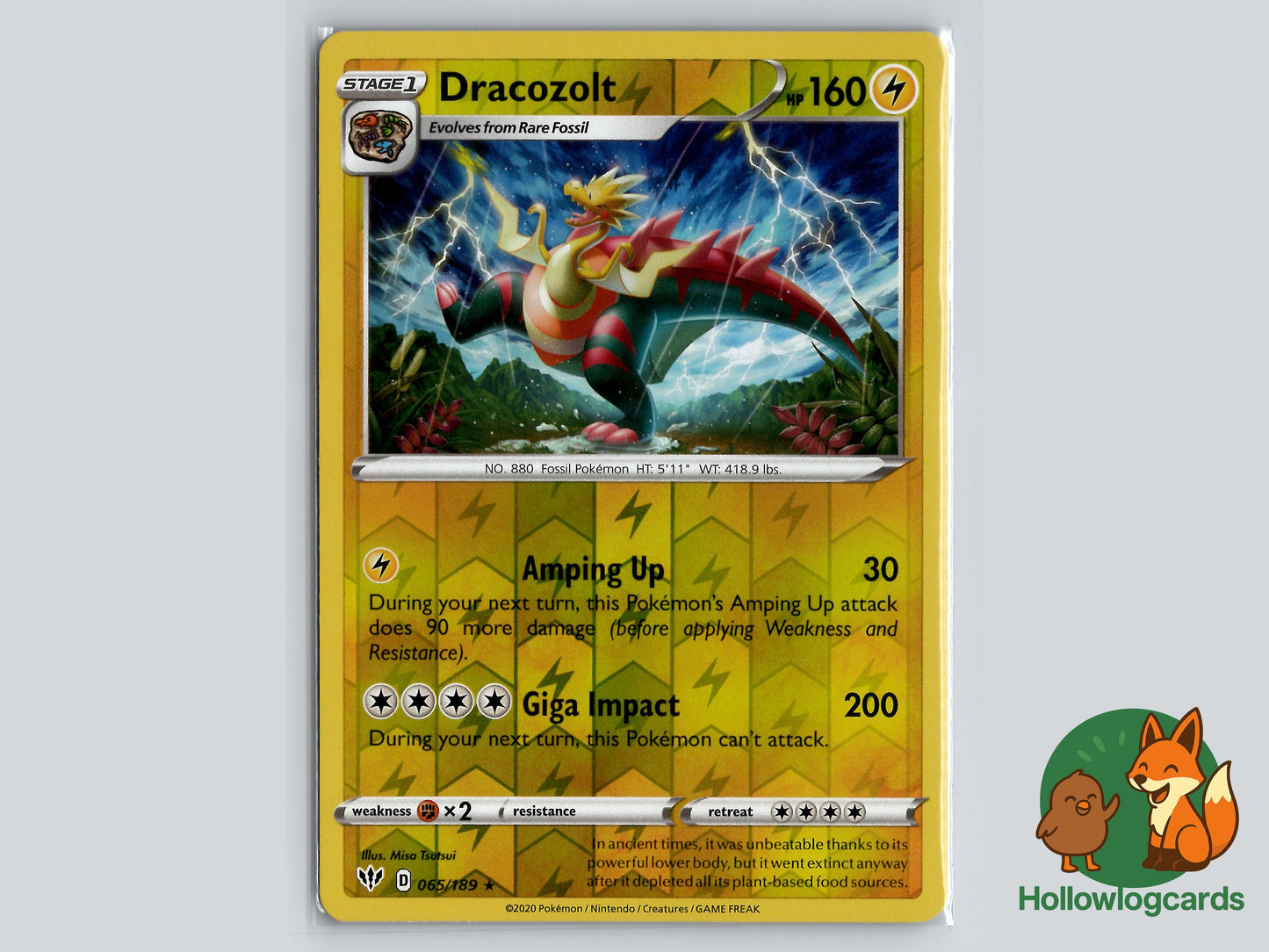 Image of Dracozolt Darkness Ablaze (DAA) #065