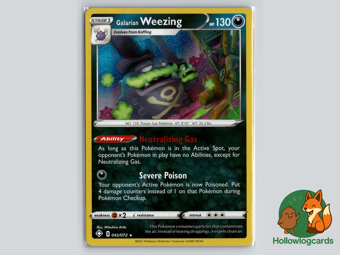 Image of Galarian Weezing Rebel Clash (RCL) #113