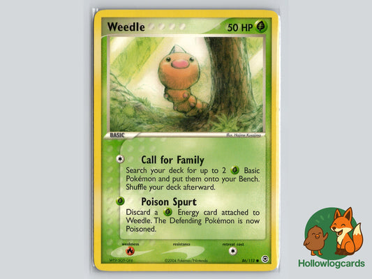 Image of Weedle FireRed and LeafGreen (RG) #86
