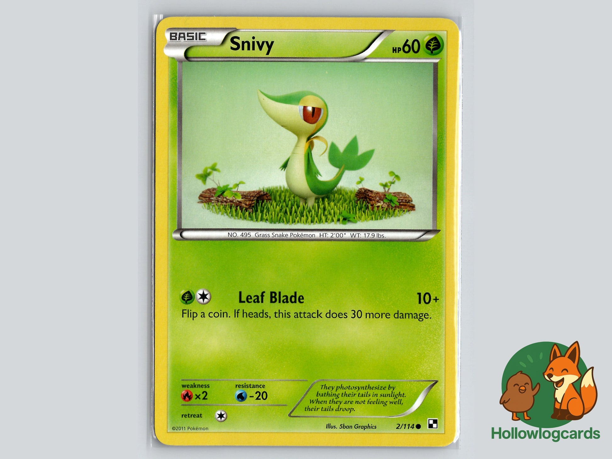 Image of Snivy Black and White (BLW) #2