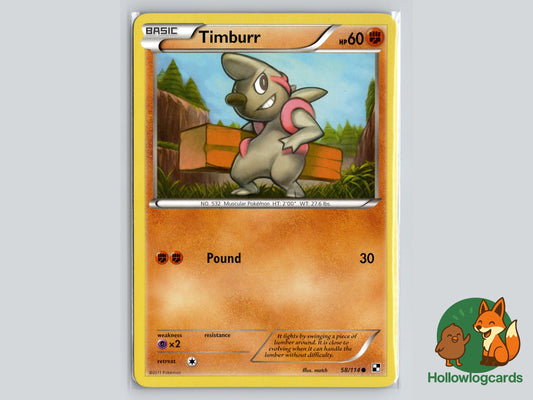 Image of Timburr Black and White (BLW) #58
